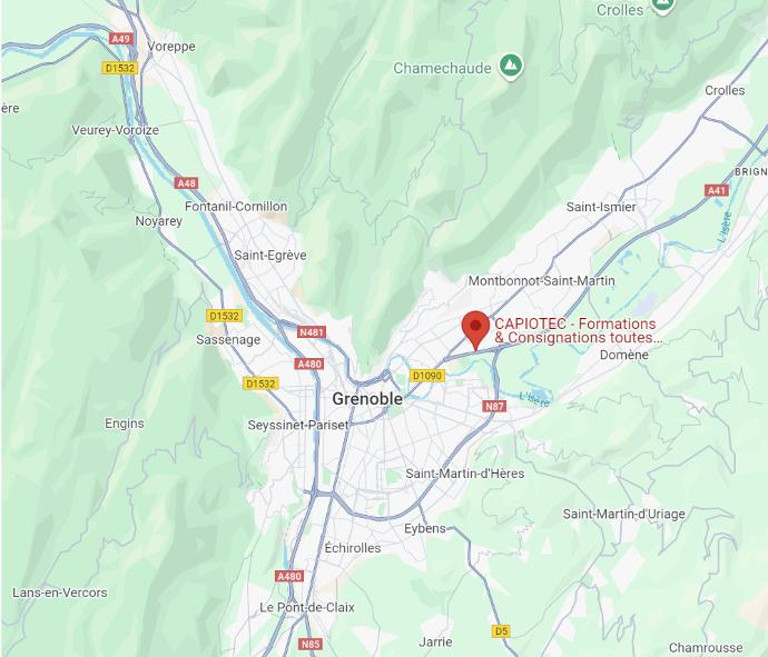Localisation CAPIOTEC Formations