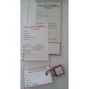 Carnet de consignation 25 fiches, bons et souches