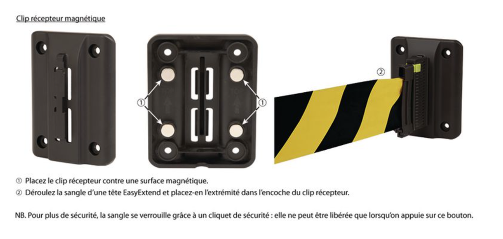 KIT DE BALISAGE ET SIGNALISATION EASYEXTEND - SUPPORT RECEPTEUR