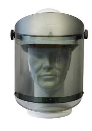 CASQUE AVEC ECRAN ARC-FLASH RELEVABLE, TEINTE GRISE