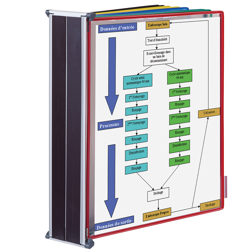 PORTE DOCUMENTS A4 - FIXATION MAGNETIQUE