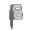 Butée pour porte coulissante (complément du loquet Mode 2)