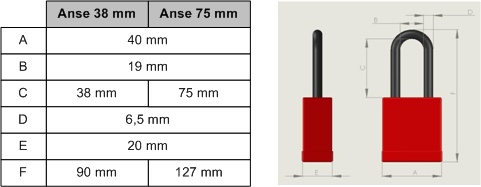 CADENAS REVETEMENT NYLON - CLE IDENTIQUE KA