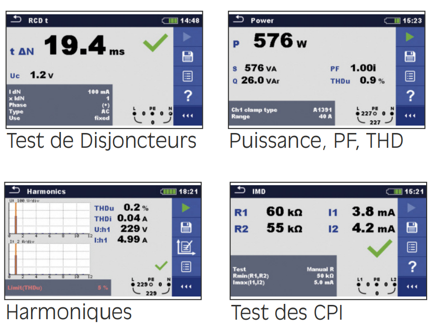 CONTROLEUR ELECTRIQUE MULTIFONCTIONS TACTILE MW9665 - AFFICHAGE 1