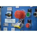 Dispositif de condamnation de bouton ou d'arrêt d'urgence (rouge, diam 22mm)