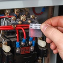 ETIQUETTES AUTO-PROTEGEES VINYLE B-427 LARGEUR 38,1MM POUR ETIQUETEUSE M6/M7 - IDENTIFICATION FILS