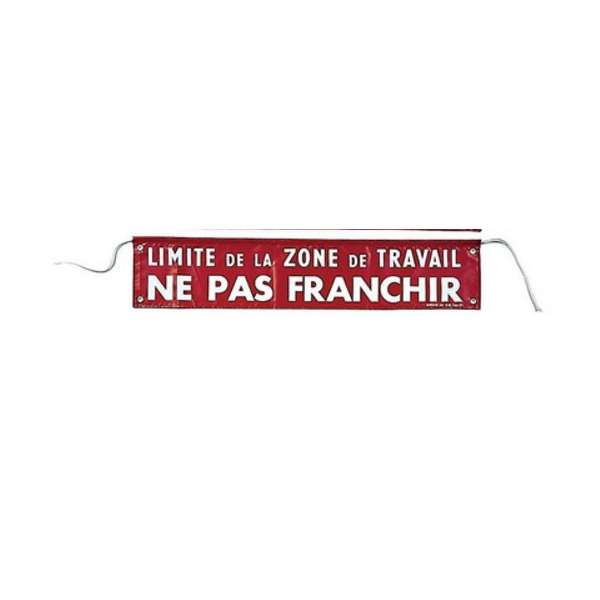 Banderole de signalisation en tissu enduit