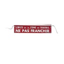 Banderole de signalisation en tissu enduit