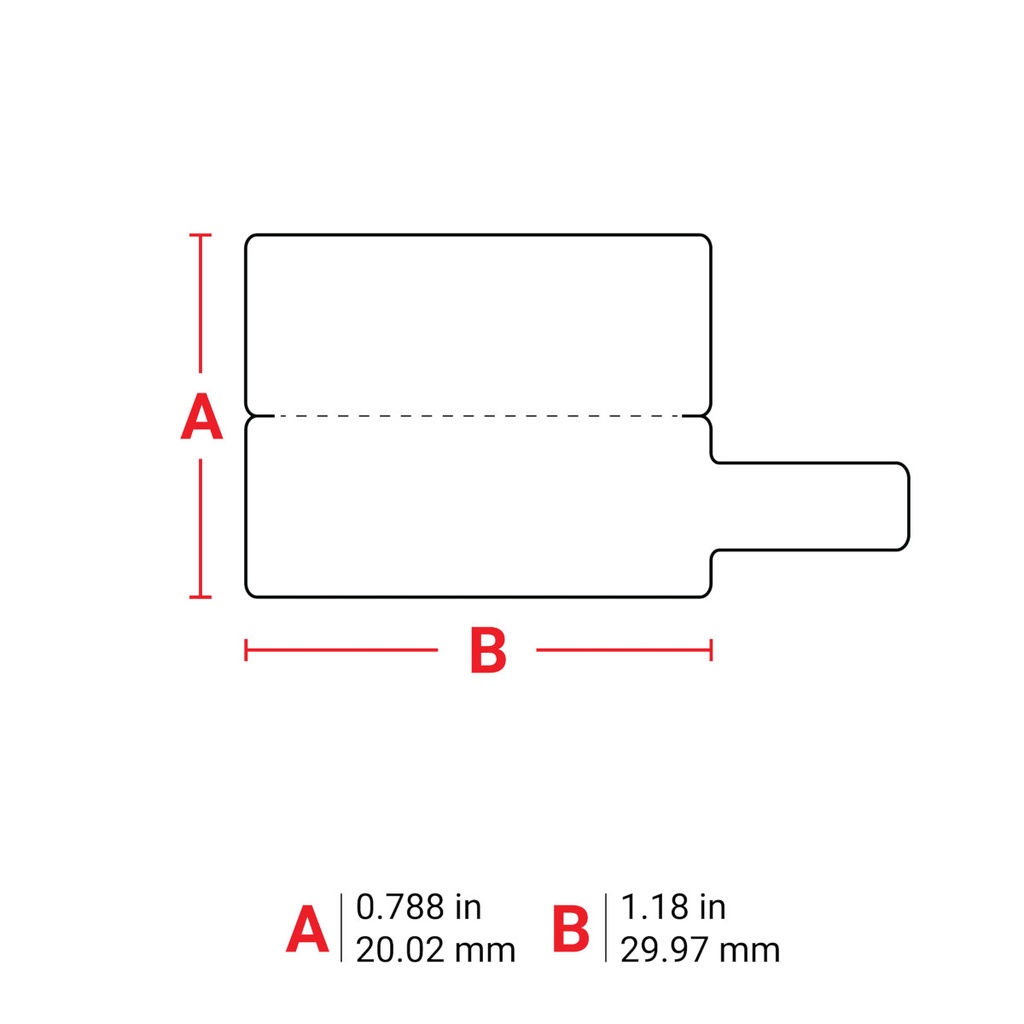 ETIQUETTES DRAPEAU FORME P - IDENTIFICATION DE CABLE - ETIQUETEUSES M6/M7 - DIMENSIONS M6-1-425-FP