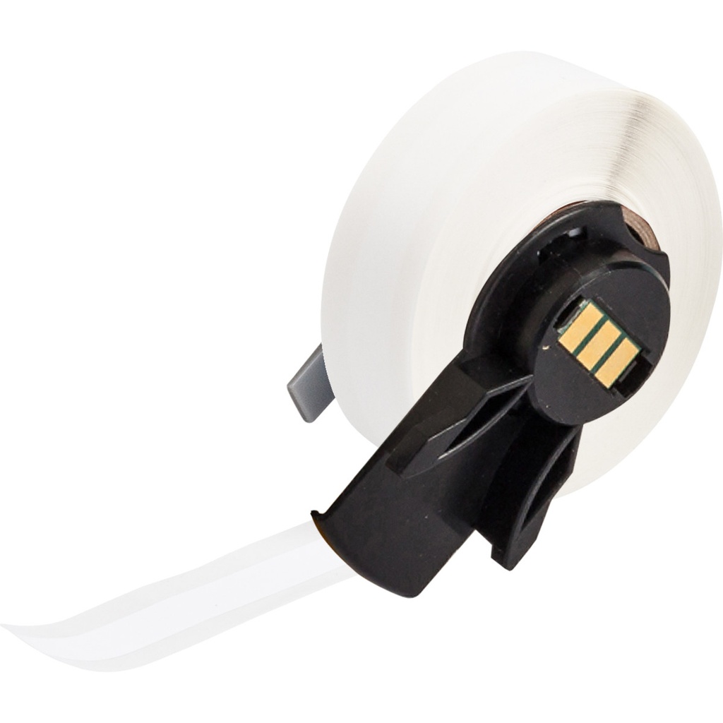 ETIQUETTES IDENTIFICATION GENERALE - BANDE CONTINUE VINYLE HAUTE PERFORMANCE B-595 - M6C-375-595-WT - 9,55MM BLANC