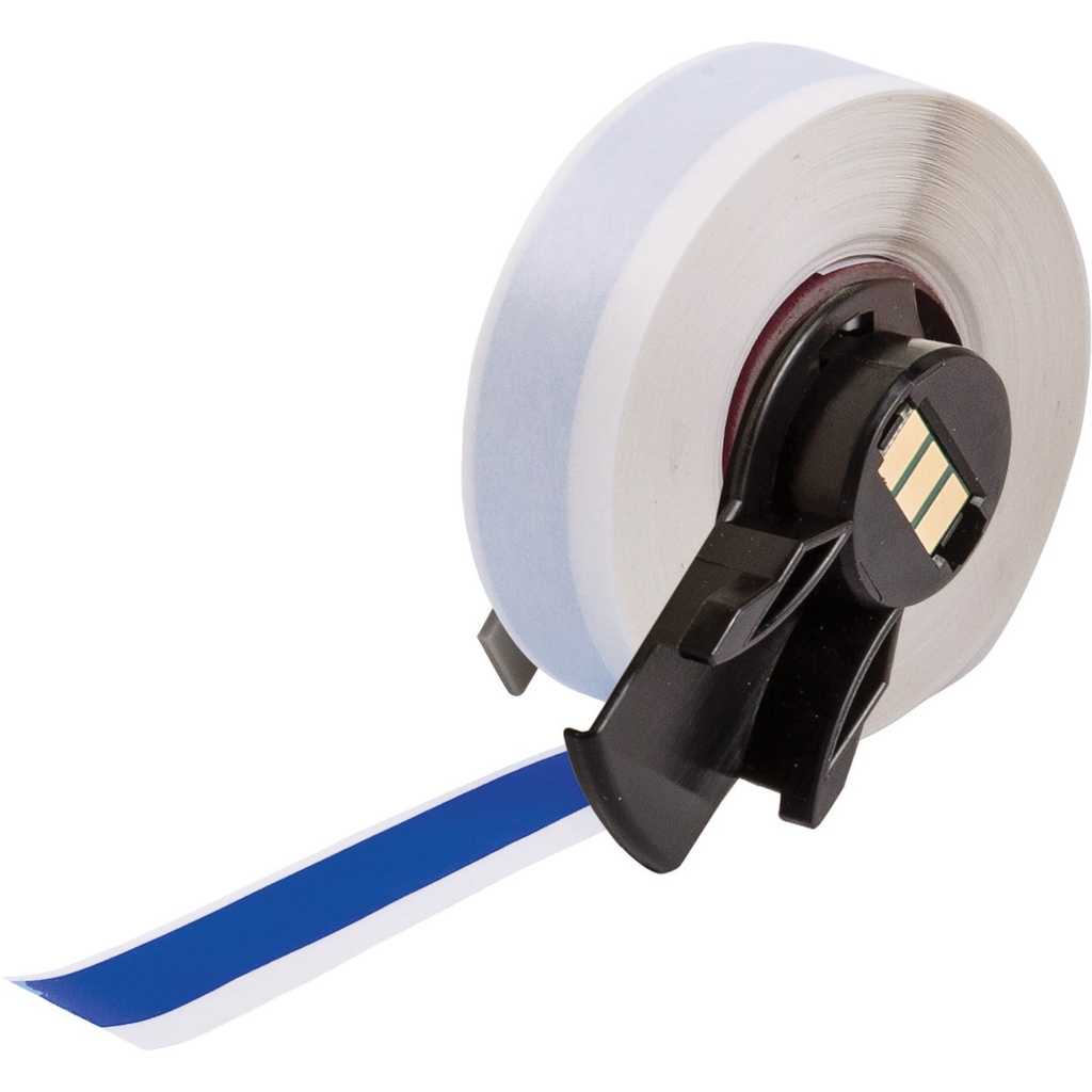 ETIQUETTES IDENTIFICATION GENERALE - BANDE CONTINUE VINYLE HAUTE PERFORMANCE B-595 - M6C-500-595-BL - 12,7MM BLEU
