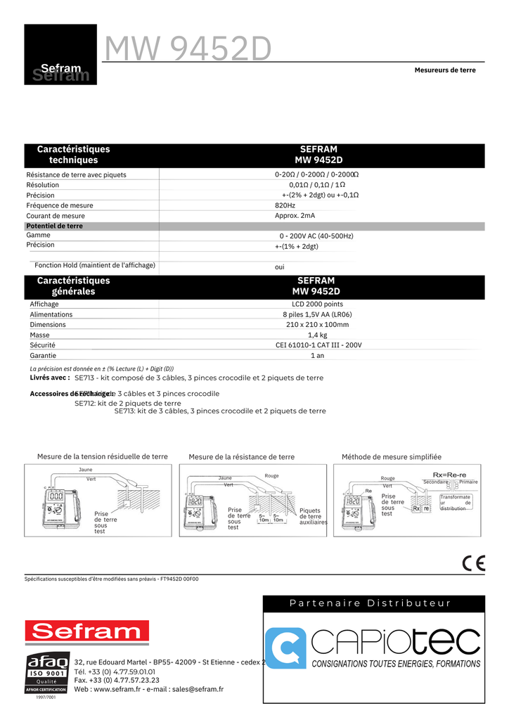 MESUREUR DE TERRE NUMERIQUE