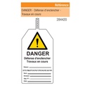 WORK SIGNALISATION TAG