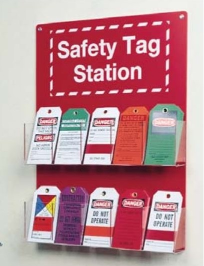 Station d'étiquettes de sécurité