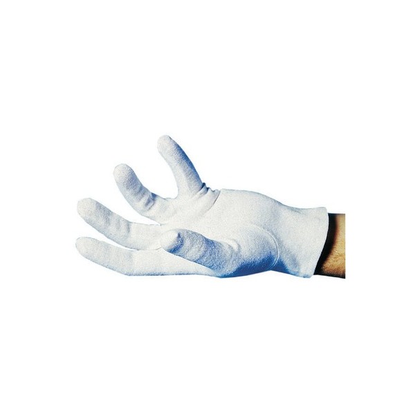 [G86D] GANTS COTON BLANC (F (femmes taille 7 à 8))