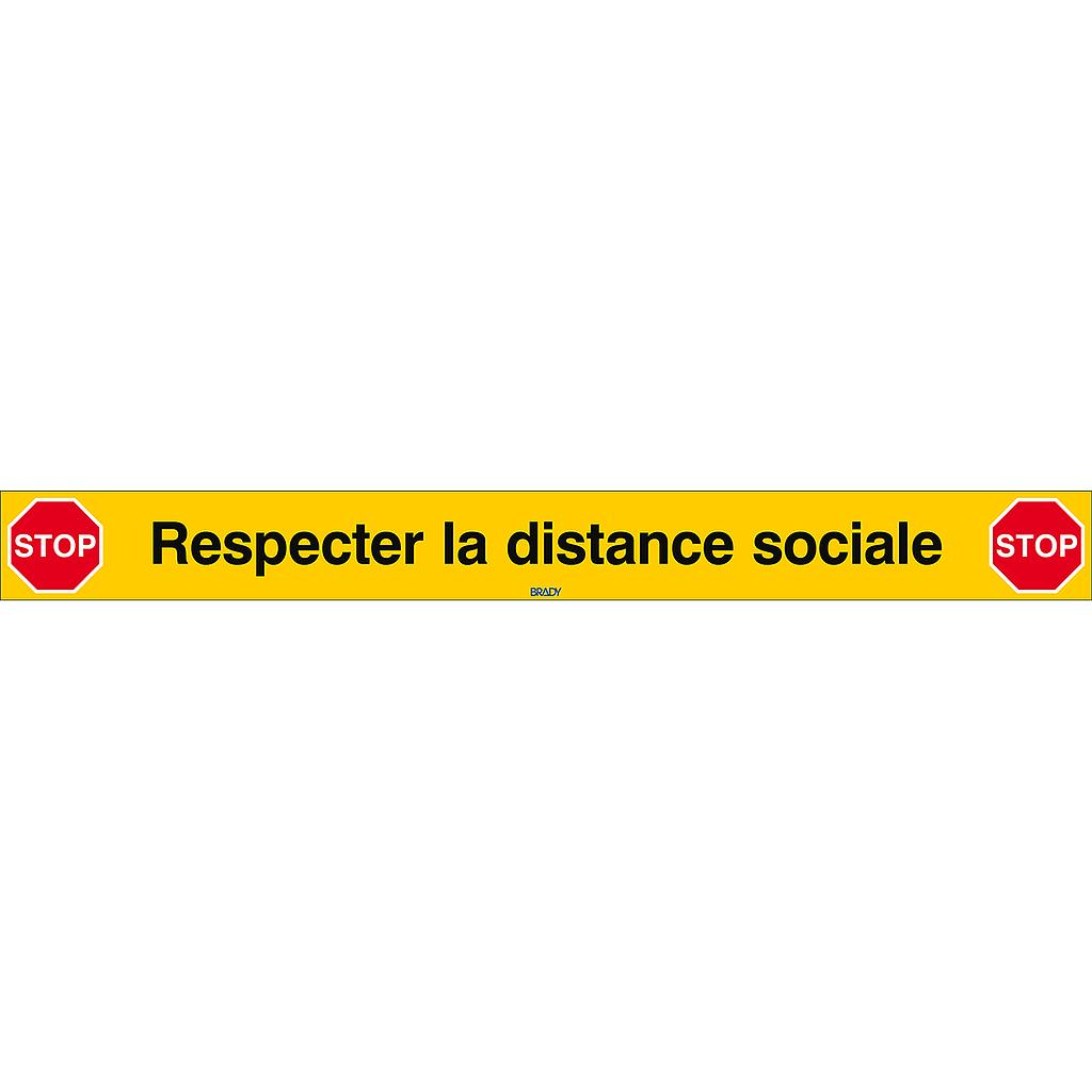 [BRD306830] RUBAN ADHESIF MARQUAGE SOL - RESPECT DISTANCE SOCIALE