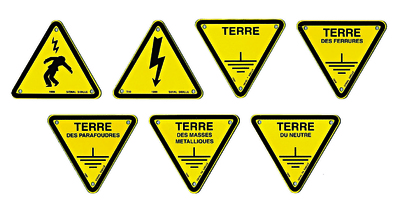 Etiquette "Homme foudroyé"
