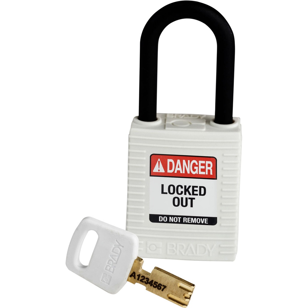 [BRD-NYL-WHT-38PL-KA] CADENAS CONSIGNATION SAFEKEY TOUT NYLON - KA (Blanc)
