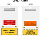 Panneau A4 XLOCK Maintenance