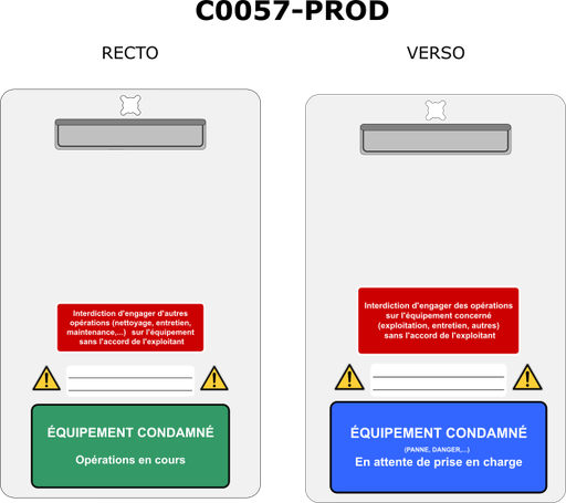 Panneau A4 XLOCK Production