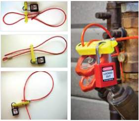 SCISSOR-LOK LOCKOUT WITH CABLE