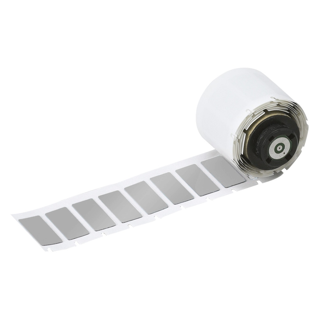 [BRD-M6-01-7593-SL] ETIQUETTES ADHESIVES EPREP IDENTIFICATION COMPOSANT 27X8MM - ETIQUETEUSE M6/M7 (Argent)