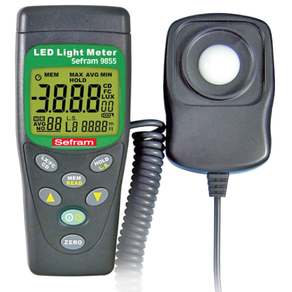 LUXMETRE NUMERIQUE POUR ECLAIRAGE LED, 40-40000 LUX