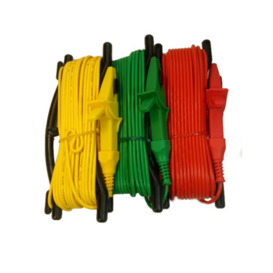 CABLE DE TEST. / PINCES CROCO. (x3)