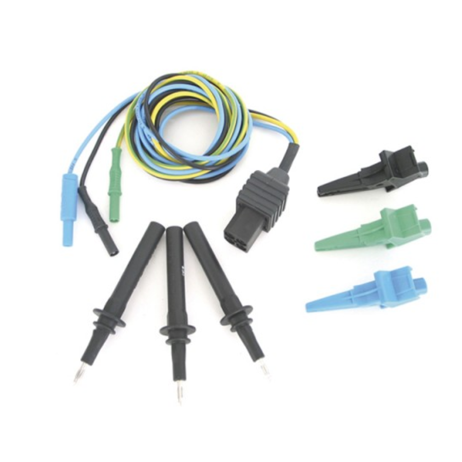 CABLE DE TEST BAN. (x3)/ PINCES CROCO. (3x)