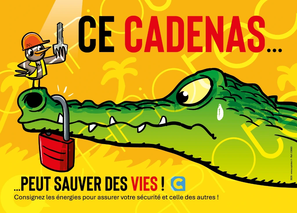 [C0083-CRO] AFFICHE PREVENTION SECURITE CONSIGNATION - CROCODILE
