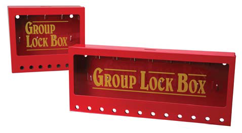 METAL WALL MOUNTED GROUP LOCKOUT BOX