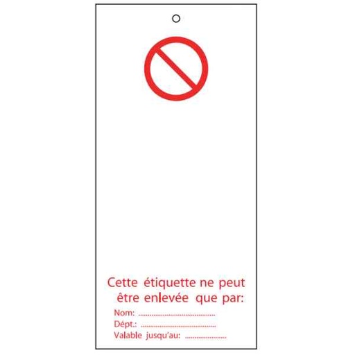 ETIQUETTES DE SIGNALISATION CONDAMNATION