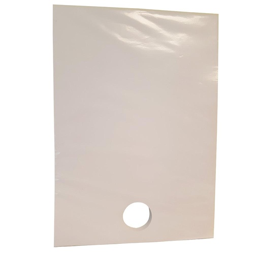 [C0033-38-VIERGE] BLANK LOCKOUT TAGOUT SHEET WITH A 38MM HOLE