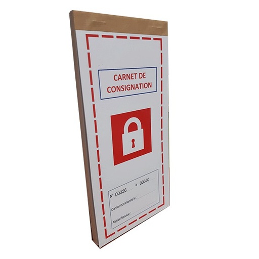 [C0028] CARNET DE CONSIGNATION