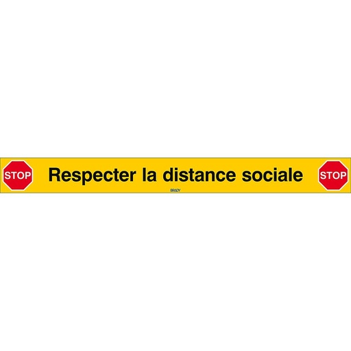 [BRD306830] RUBAN ADHESIF MARQUAGE SOL - RESPECT DISTANCE SOCIALE