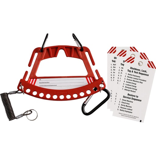 POIGNEE PORTE CADENAS 12 EMPLACEMENTS
