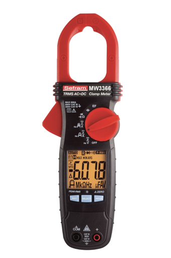 [SFMMW3366] PINCE AMPEREMETRIQUE 600A TRMS AC+DC - MW3366