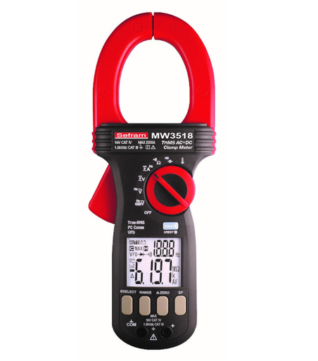 [SFMMW3518] PINCE AMPEREMETRIQUE 2000A TRMS AC + DC - MW3518