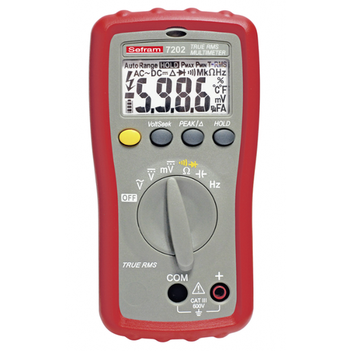 [SFMSEFRAM7202] MULTIMETRE NUMERIQUE PORTABLE TRMS AC - SEFRAM 7202
