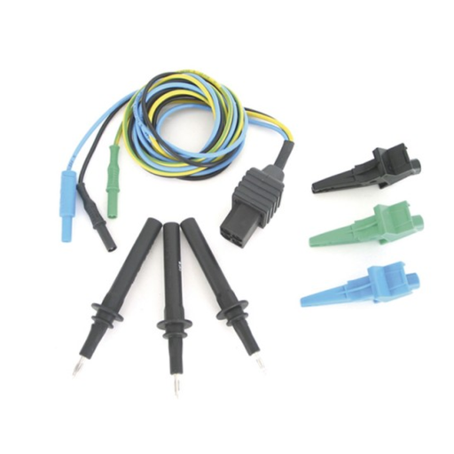 [SFMSE705] CABLE DE TEST BAN. (x3)/ PINCES CROCO. (3x)