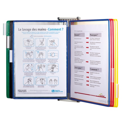 [TFO413109] PORTE DOCUMENTS ACCROCHE MURALE - POCHETTES A3 SUR PIVOT