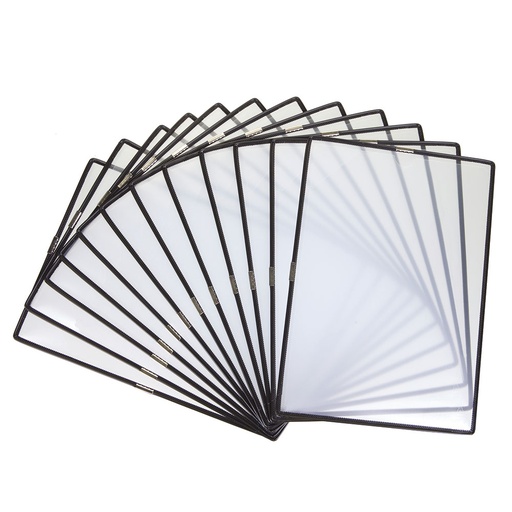 [TFO924057] POCHETTES TRANSPARENTES A4 A PIVOT POUR SUPPORT MAGNETIQUE